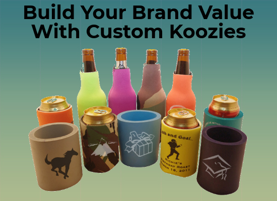 custom business koozies